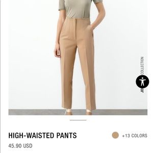 Zara nwt high waisted work pants!